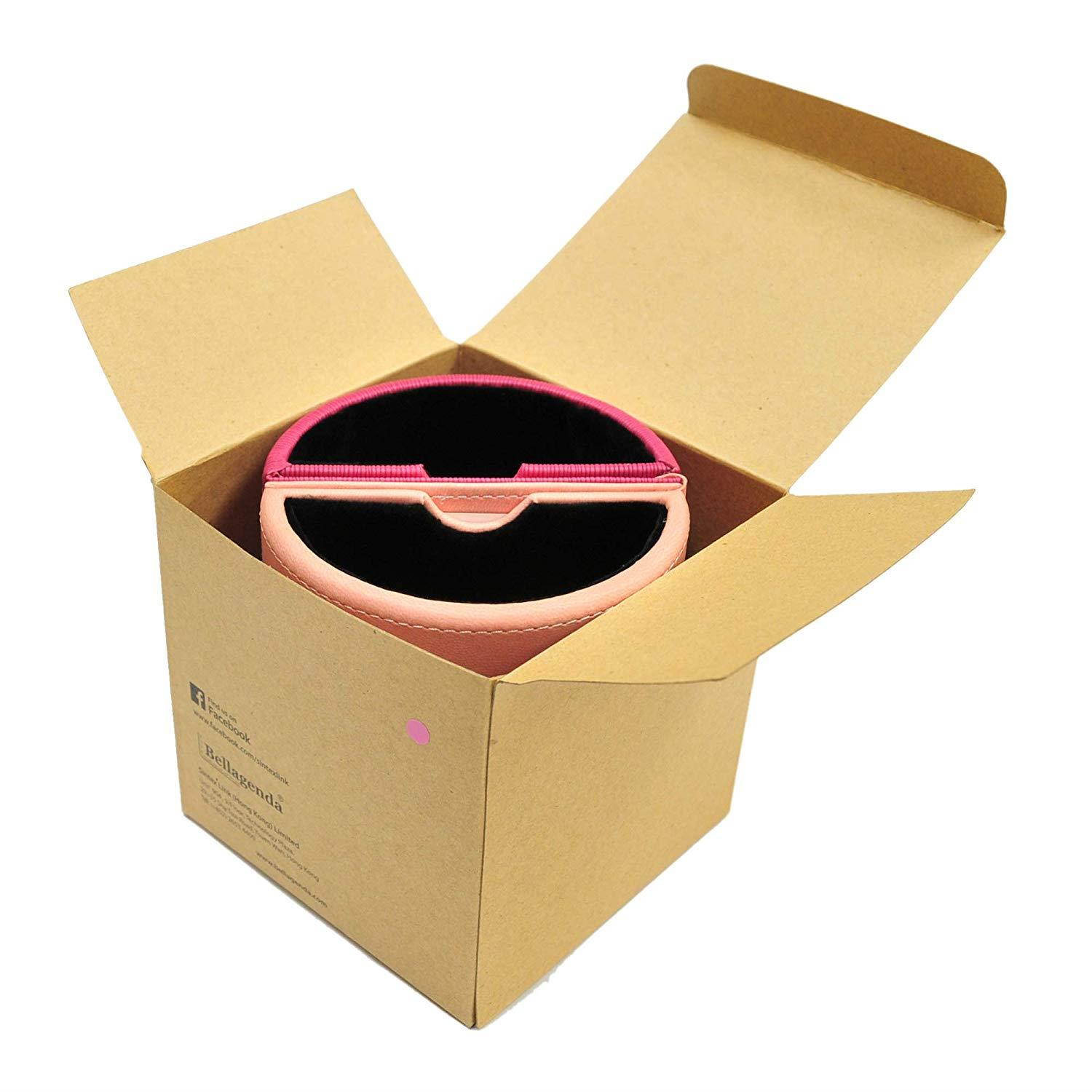 Pen Pencil Holder with Photo Frames | Desk Organizer | Desk Decoration | Multi Function Desk Stationery | Space Saver | 2 Picture Frames | Handicraft | PU Leather & Suede (Rose Pink)