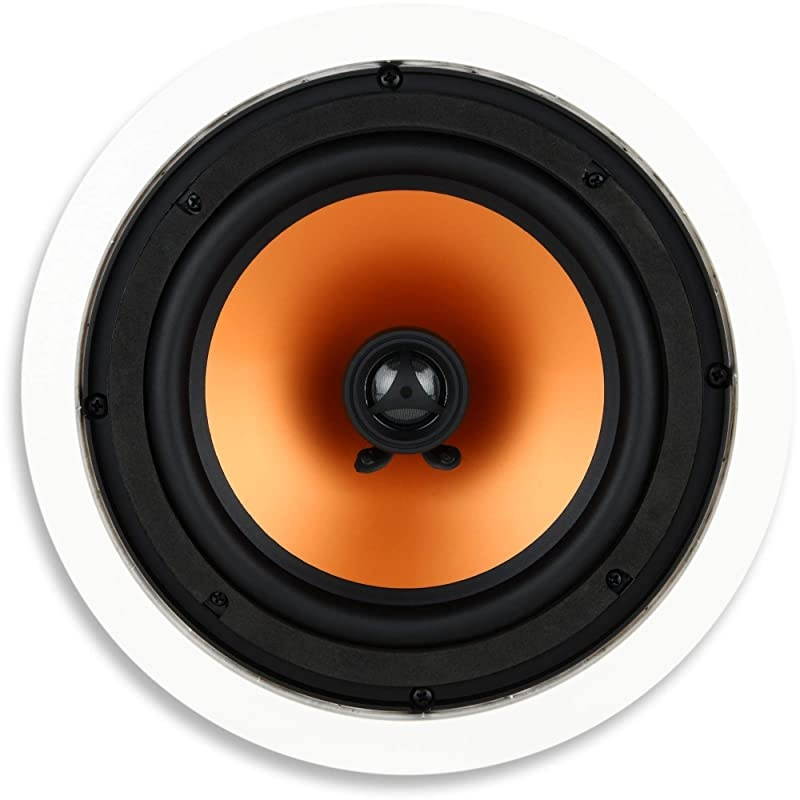 M8C 2Way in Ceiling in Wall Speaker 8 Inch Woofer 1Inch Pivoting Silk Dome Tweeter 94Inch Cutout Diameter Each White