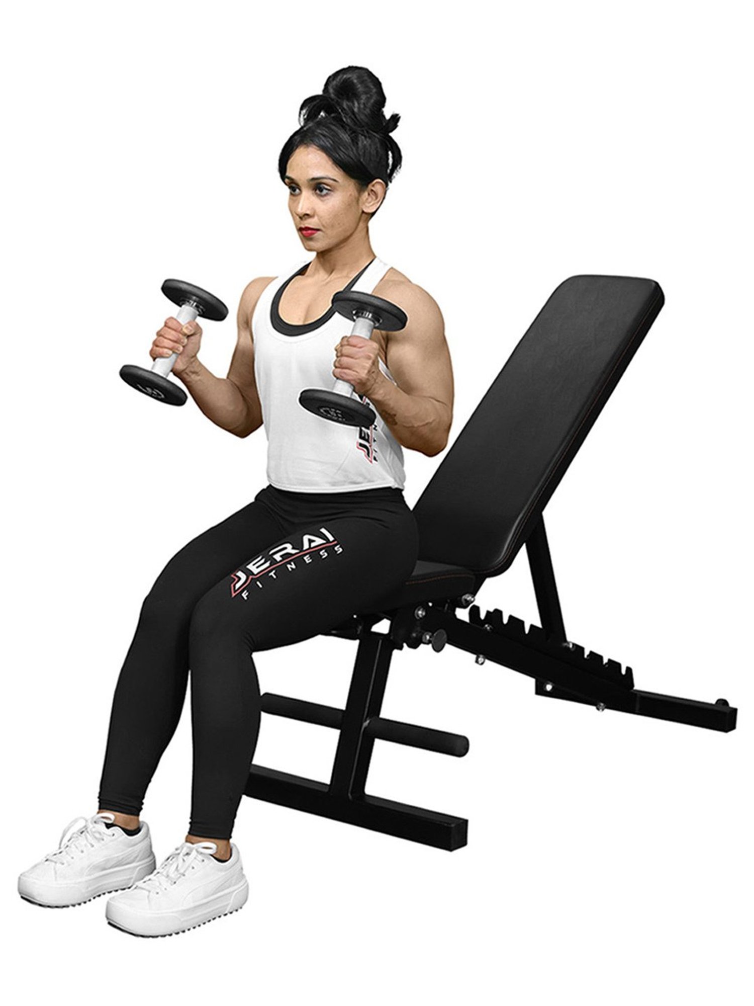 Jerai Fitness JHBR-108 Foldable Super Bench (Black)