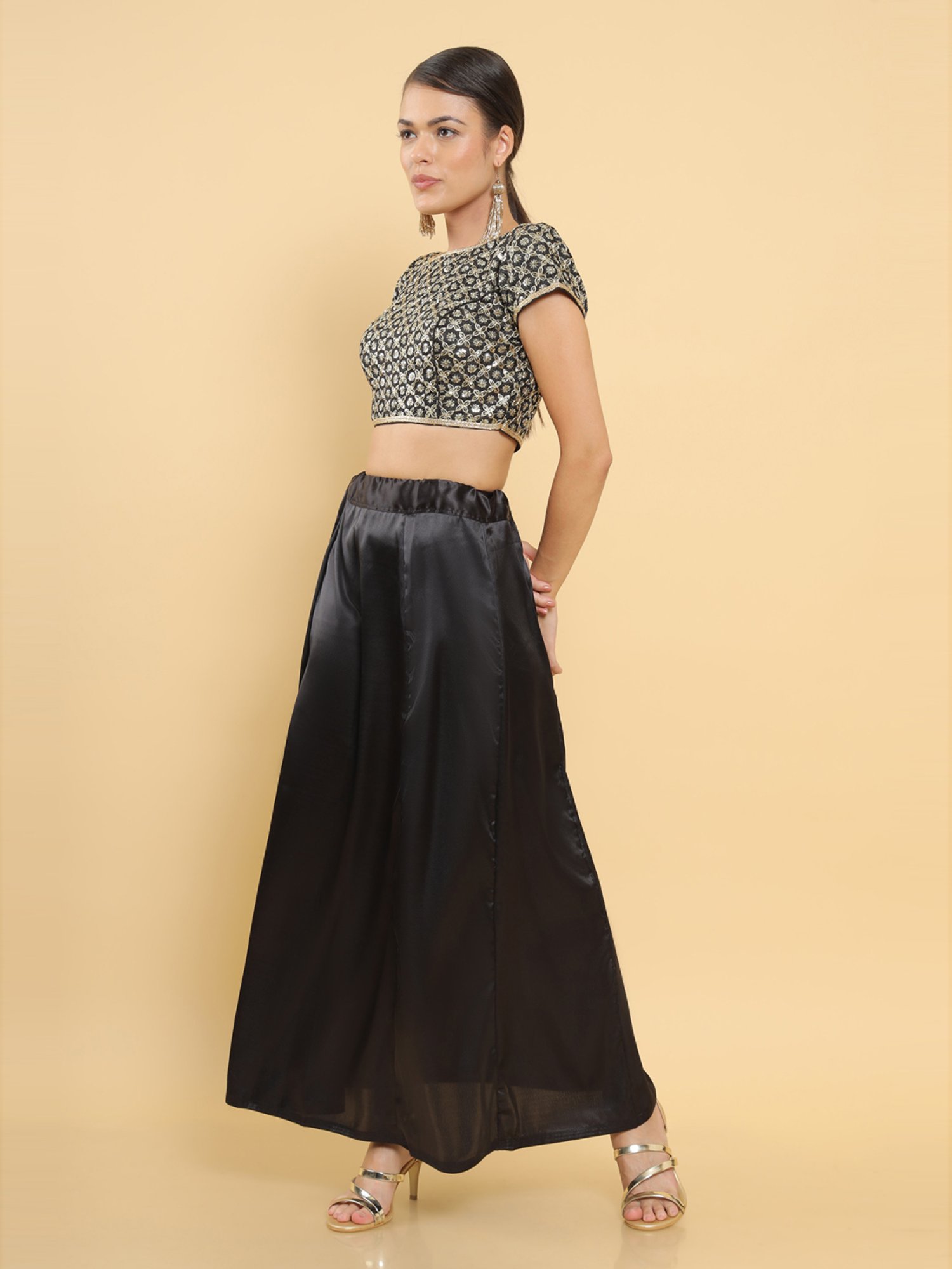 Soch Black Saree Shapewear