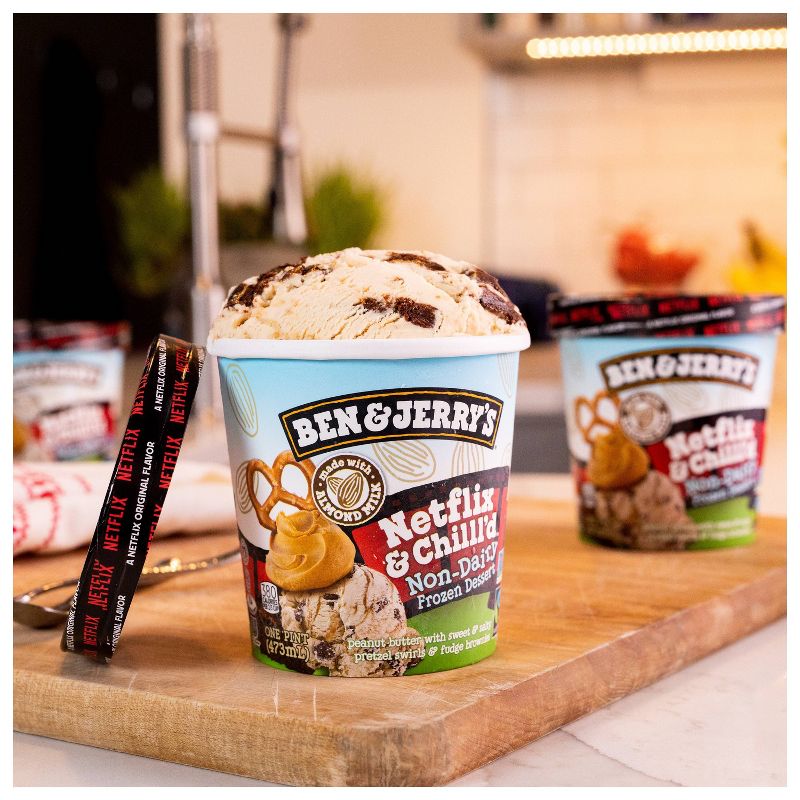 Ben & Jerry's Non Dairy Ice Cream Netflix + Chilled Frozen Dessert - 16oz