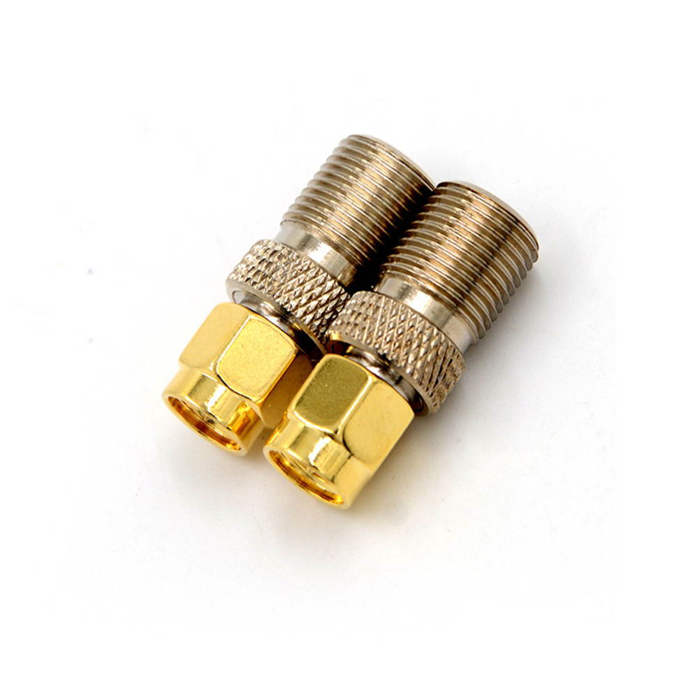 F Female Jack to SMA Male Plug Straight RF Coax Coaxial Connector Adapter