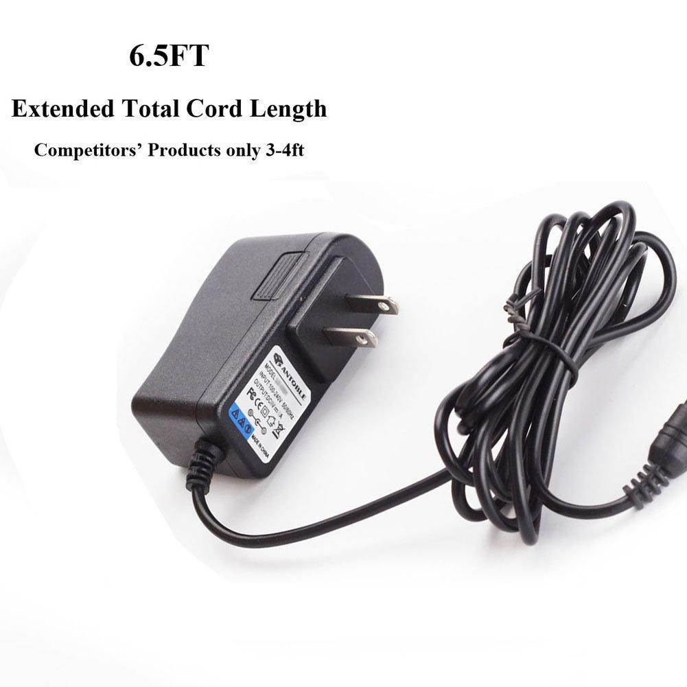 ANTOBLE 6.5ft Cord AC/DC Adapter for GPX PC101B PC301B Portable Compact Disc CD Player Power Supply Charger