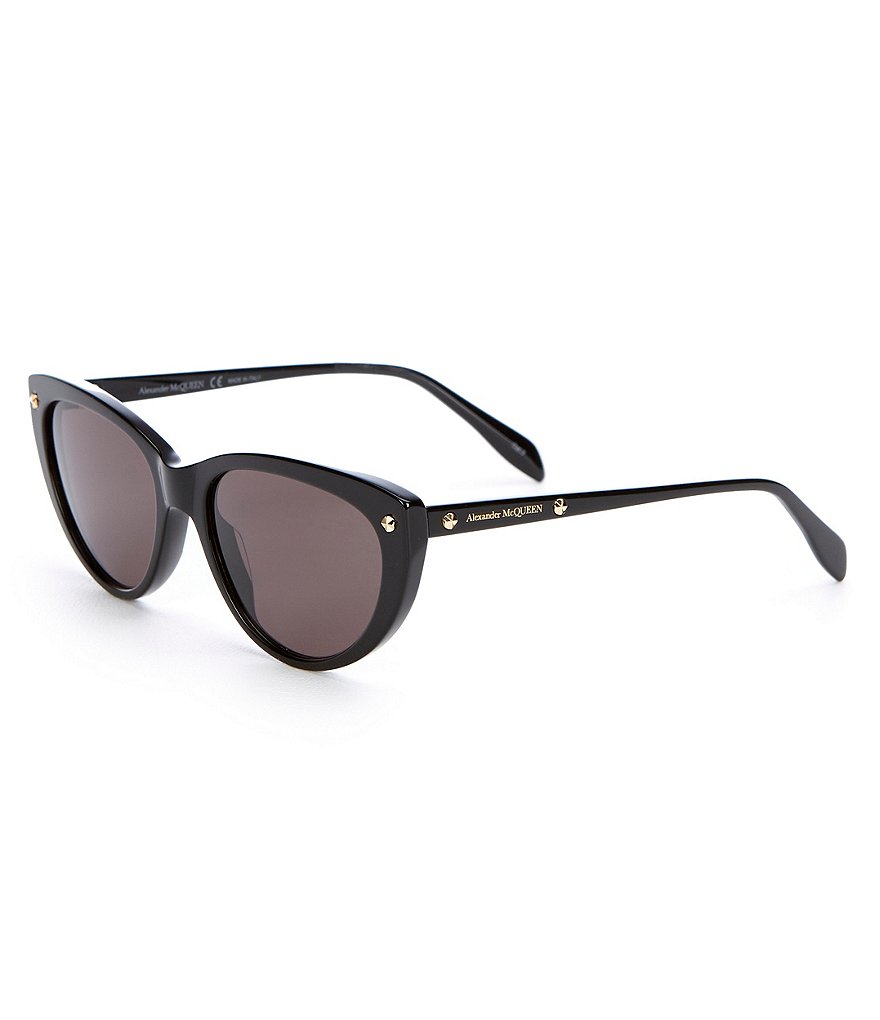 Alexander McQueen Edge Black Cat Eye Sunglasses
