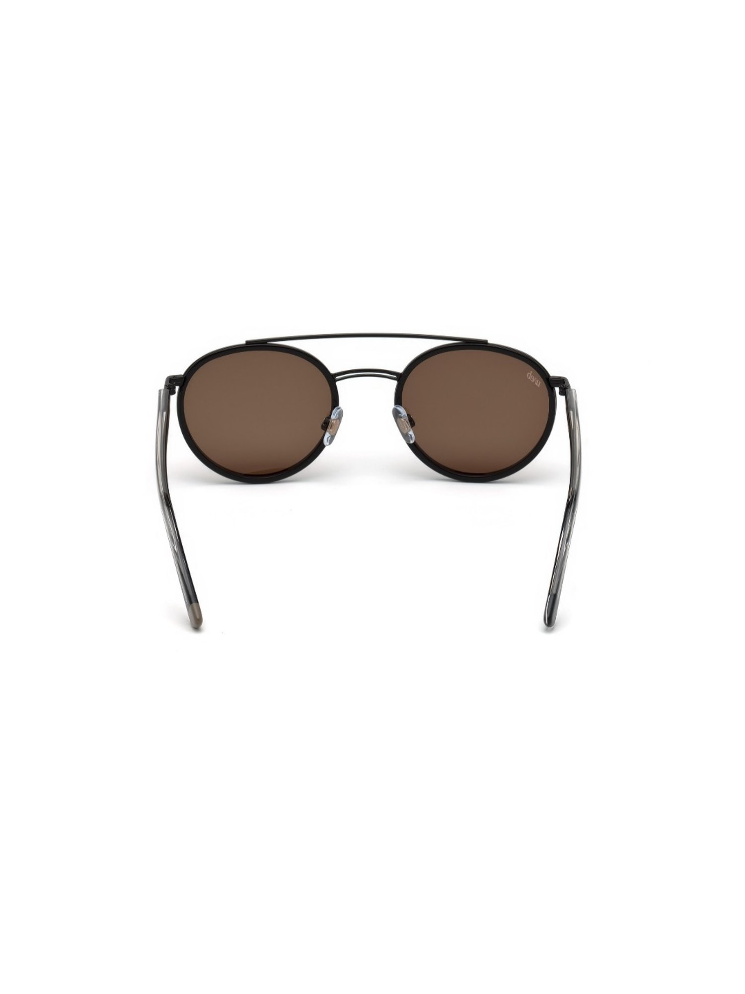 Web Eyewear Brown Round Unisex Sunglasses Designed in Italy