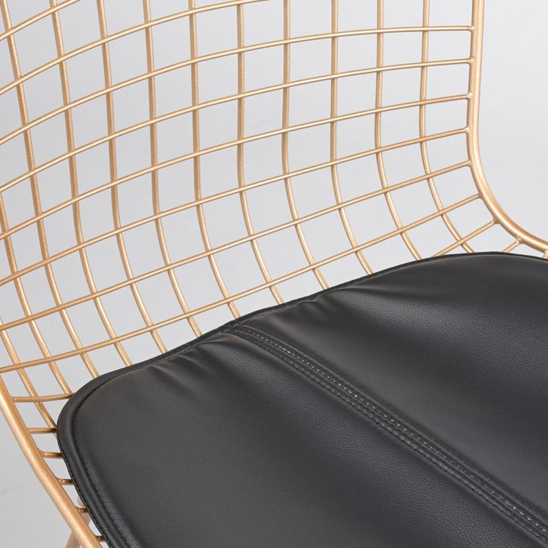 Set of 2 Newton Wire Chairs Gold - Buylateral