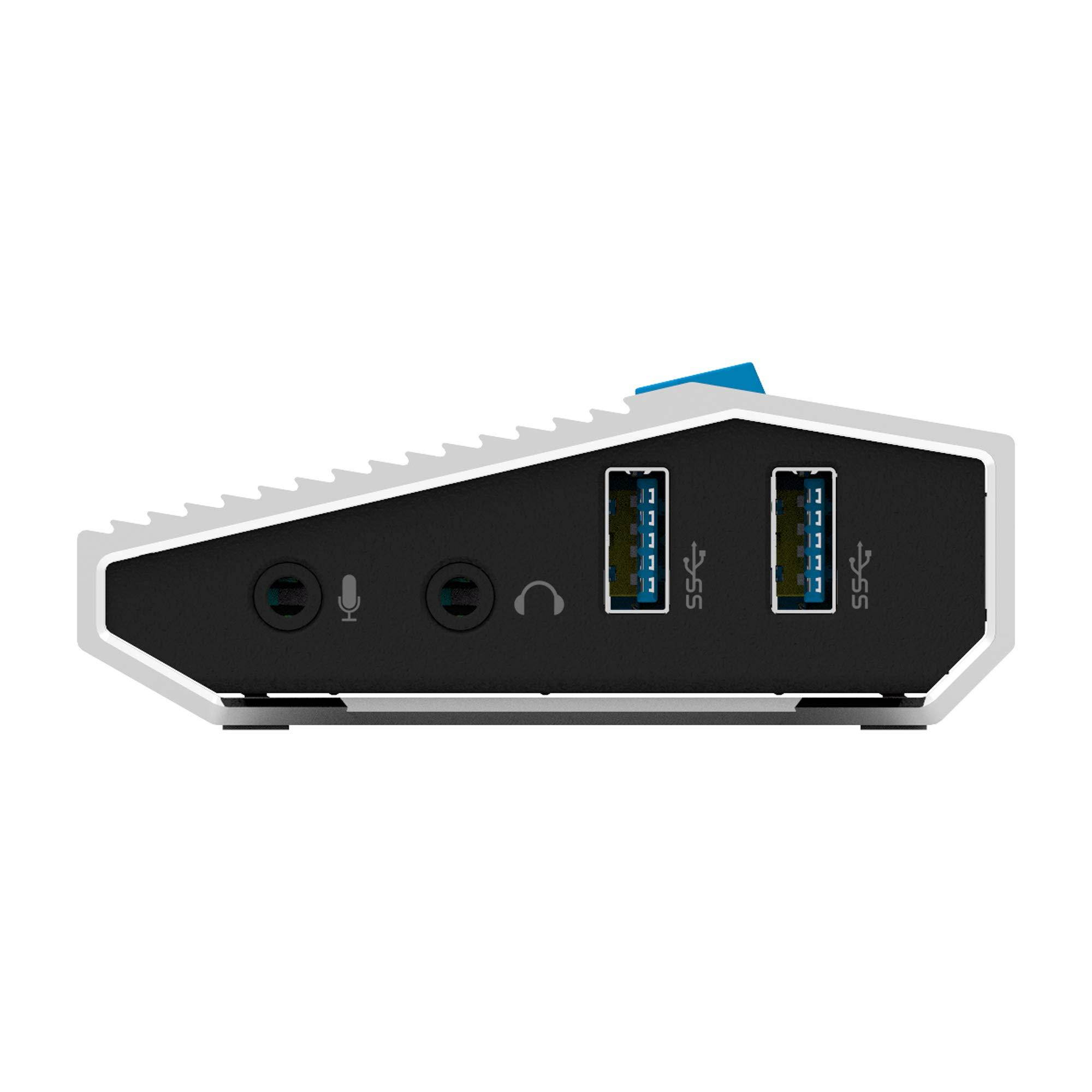 Accell Thunderbolt 3 Docking Station - PC or MAC, Dual 4K Display Support, 40Gbps USB Type C 3.1 Gen2 + Cable, 135W Power Adapter