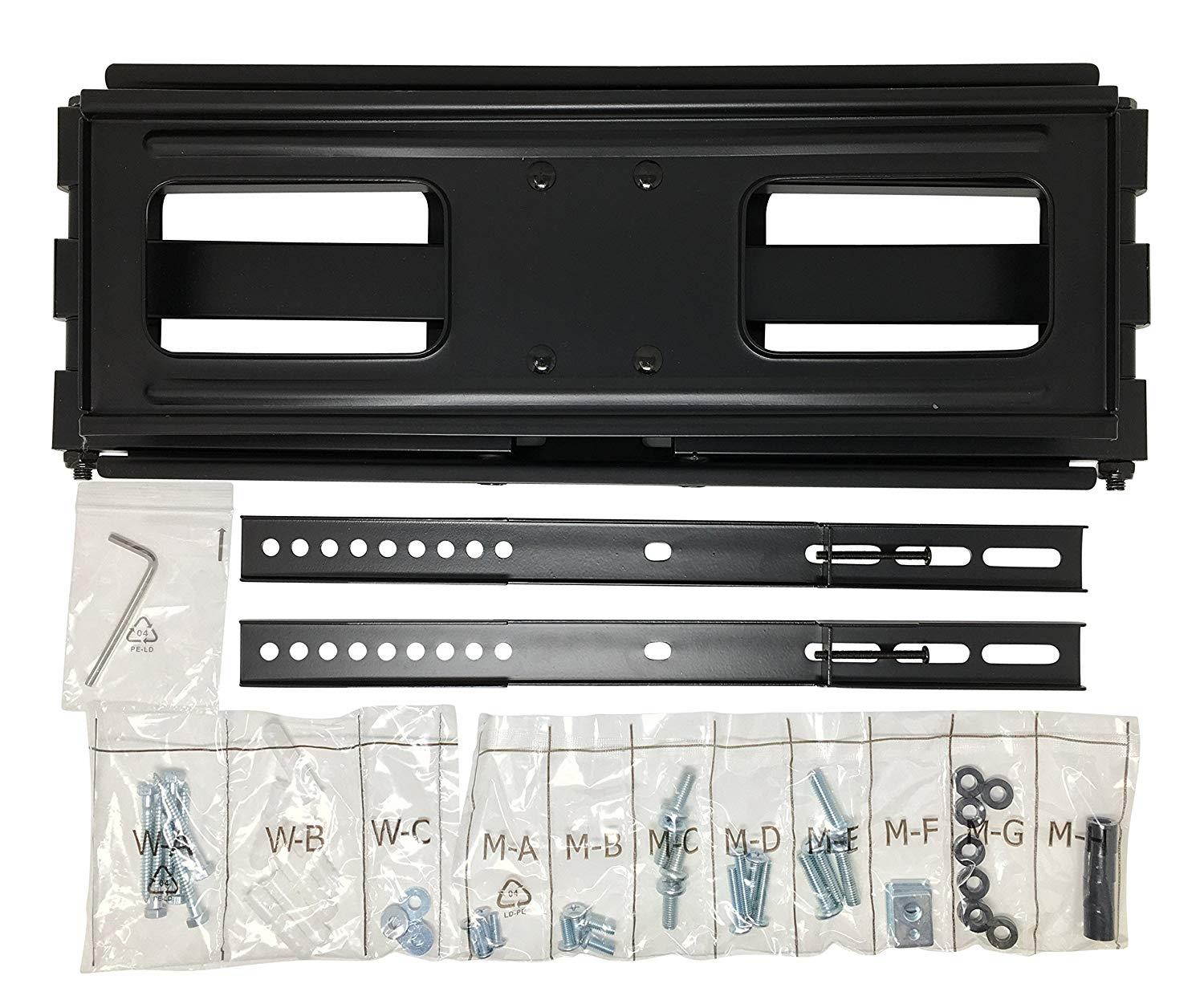 Kenuco Heavy Duty Full Motion TV Wall Mount for Most 26"-55" Samsung Sony LG LCD LED Plasma Flat Screen TV Monitor | up to 110 lb | VESA 400x400 | Swivels 180&deg; | Tilts +12&deg; -20&deg; | GMW846