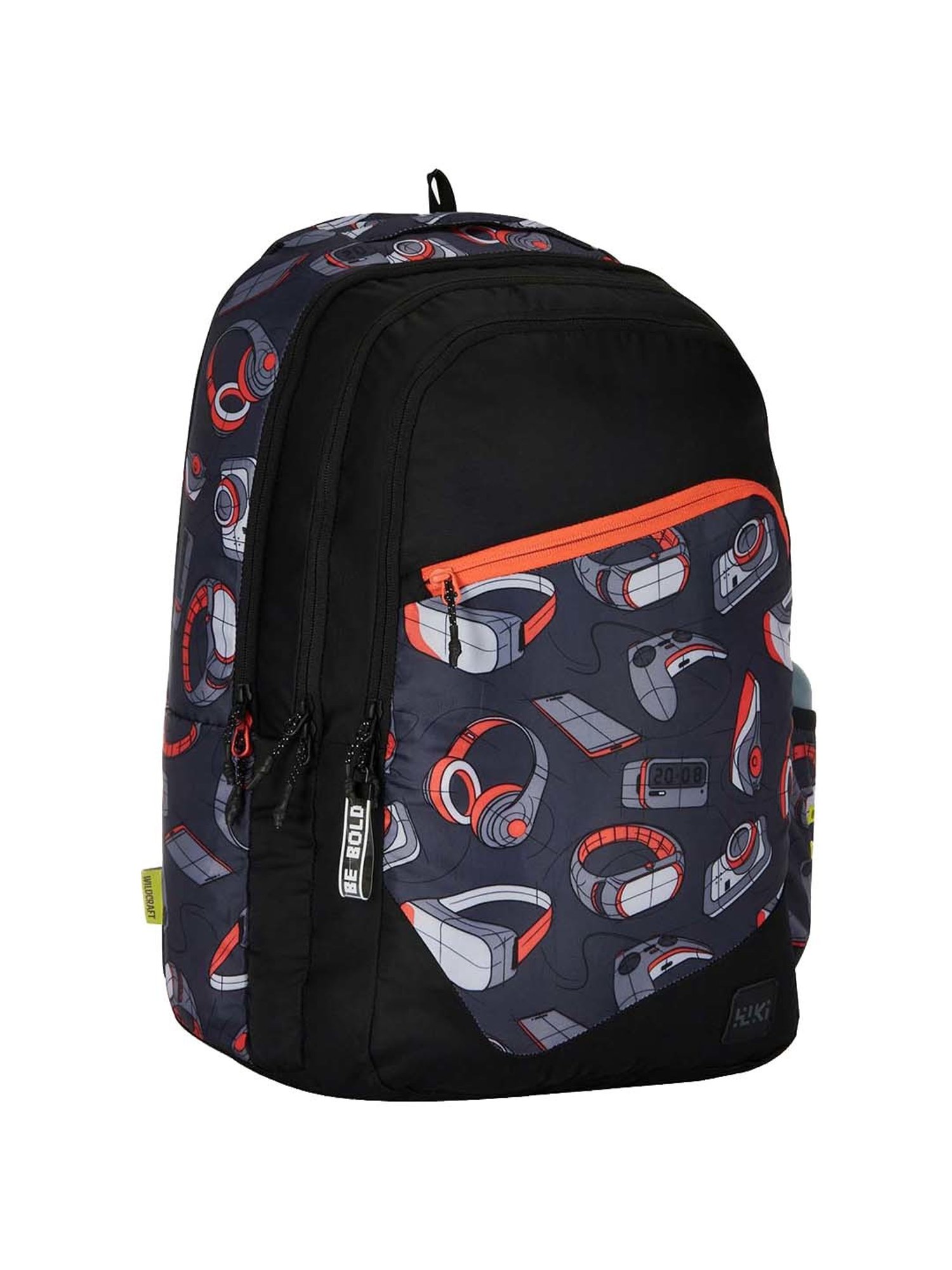 Wiki 37 Ltrs Black Medium Backpack