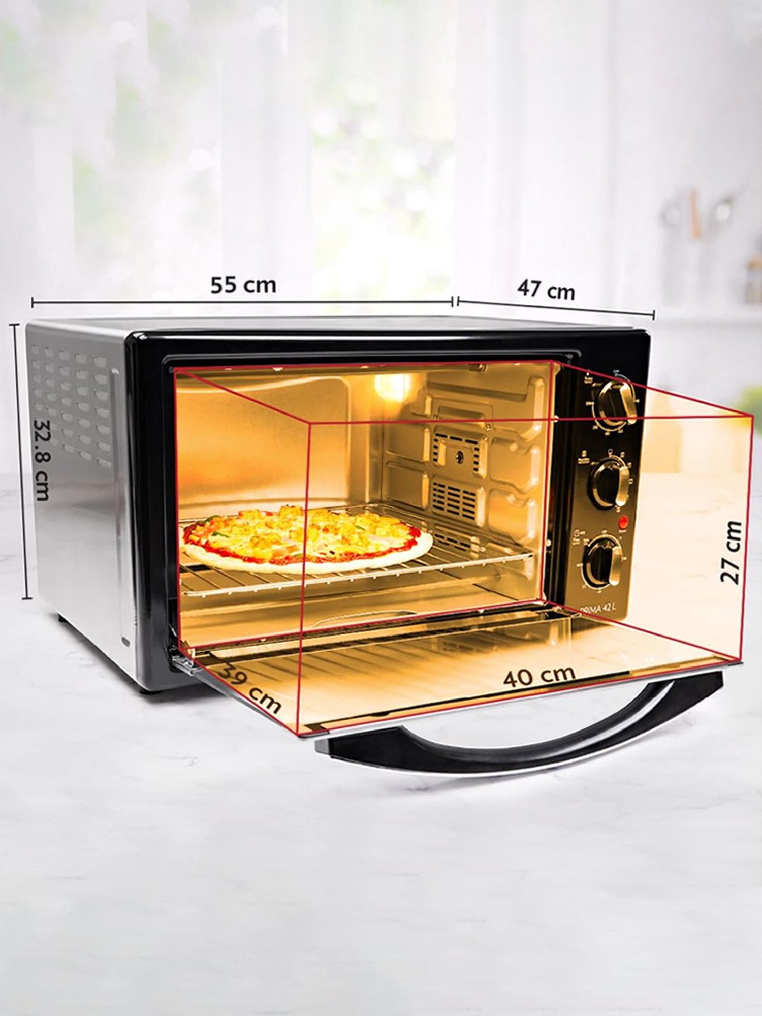 BLACK+DECKER 1280W 19L Oven Toaster Grill