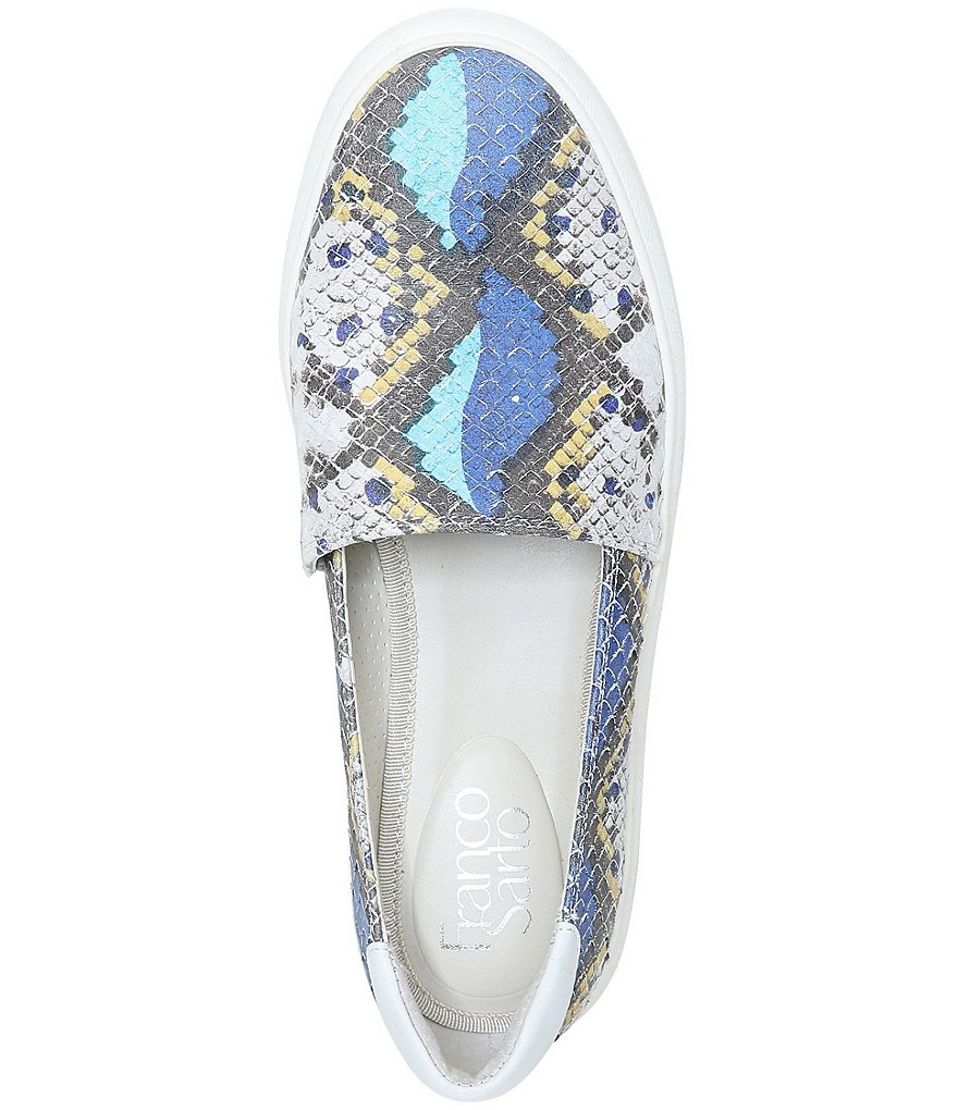 Franco Sarto Lodi2 Snake Print Slip-On Platform Sneakers