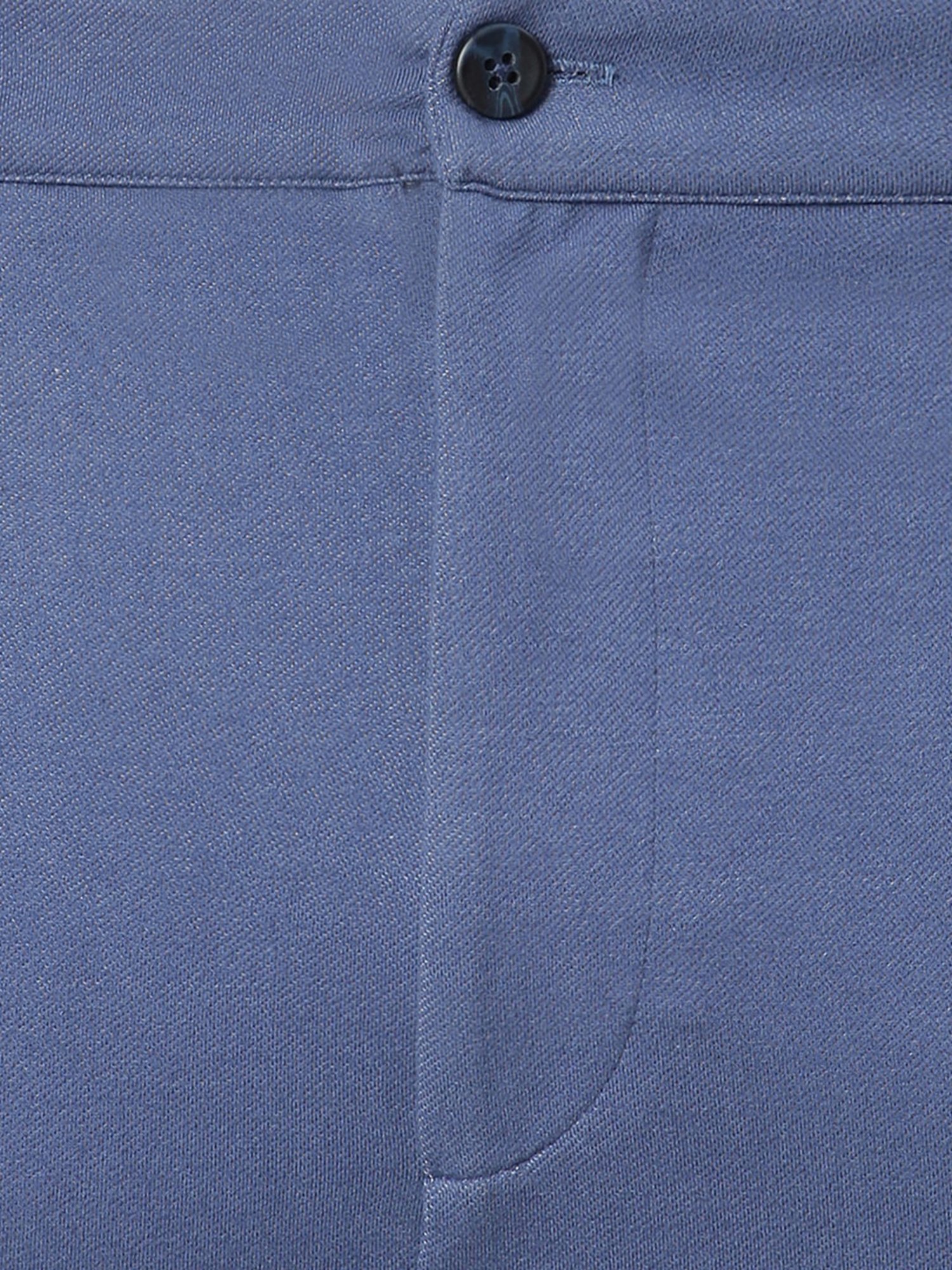 Slowave Light Blue Regular Fit Denim Shorts