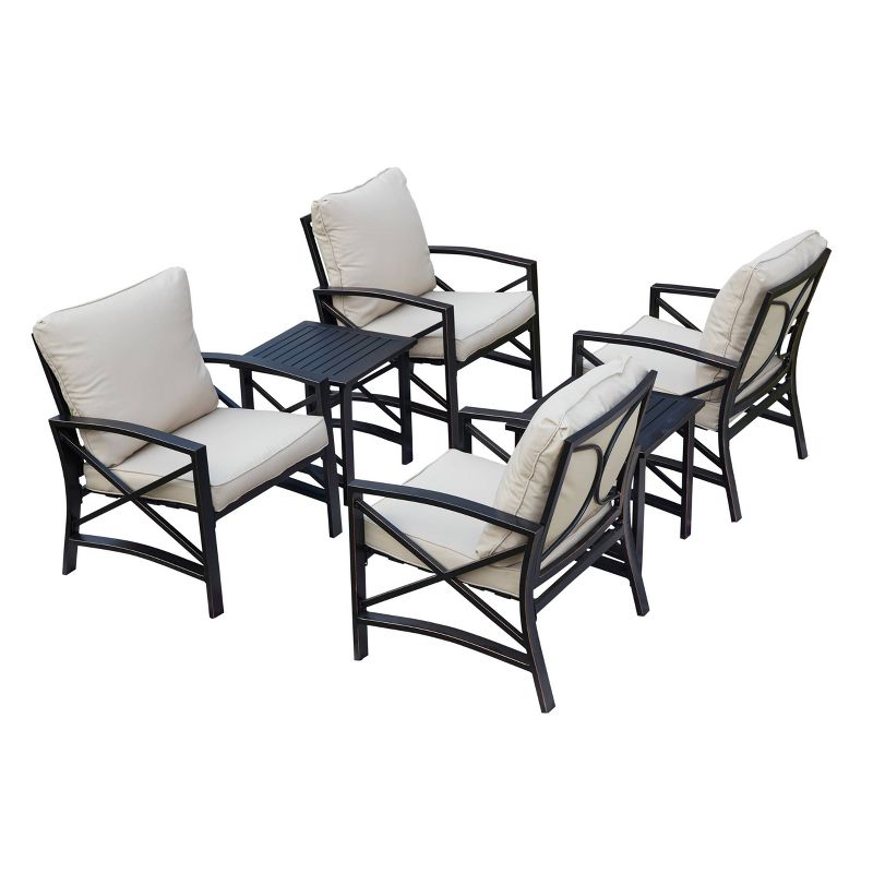 6pc Steel Frame Patio Conversation Set - Patio Festival