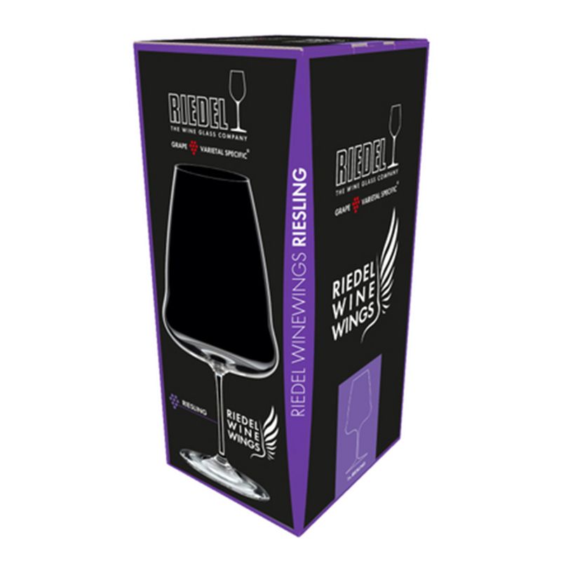 Riedel Winewings Riesling Tall and Long Thin Single Stem Crystal 35 Ounce Wine Glass for White Wine, Clear