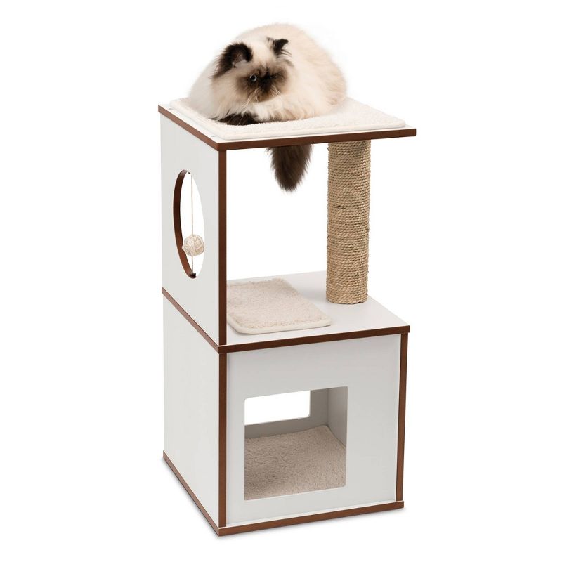 Catit Vesper V-Box Cat Scratcher - White - S