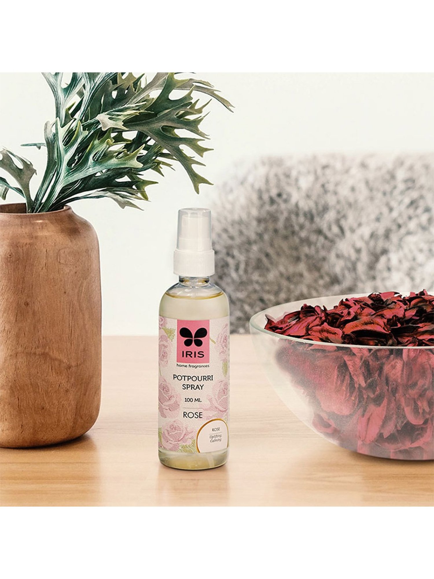 IRIS Pink Rose Potpourri Refresher Oil Spray