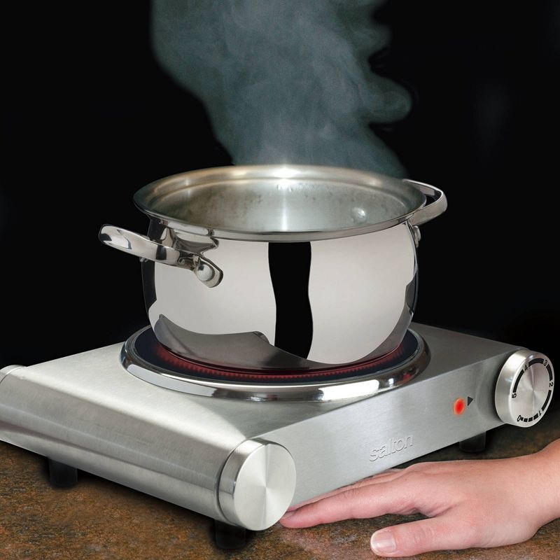 Salton Infrared Cooktop Single Burner - Silver