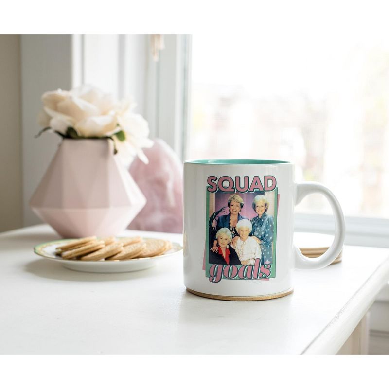 Silver Buffalo The Golden Girls "Squad Goals" Ceramic Mug | Holds 20 Ounces