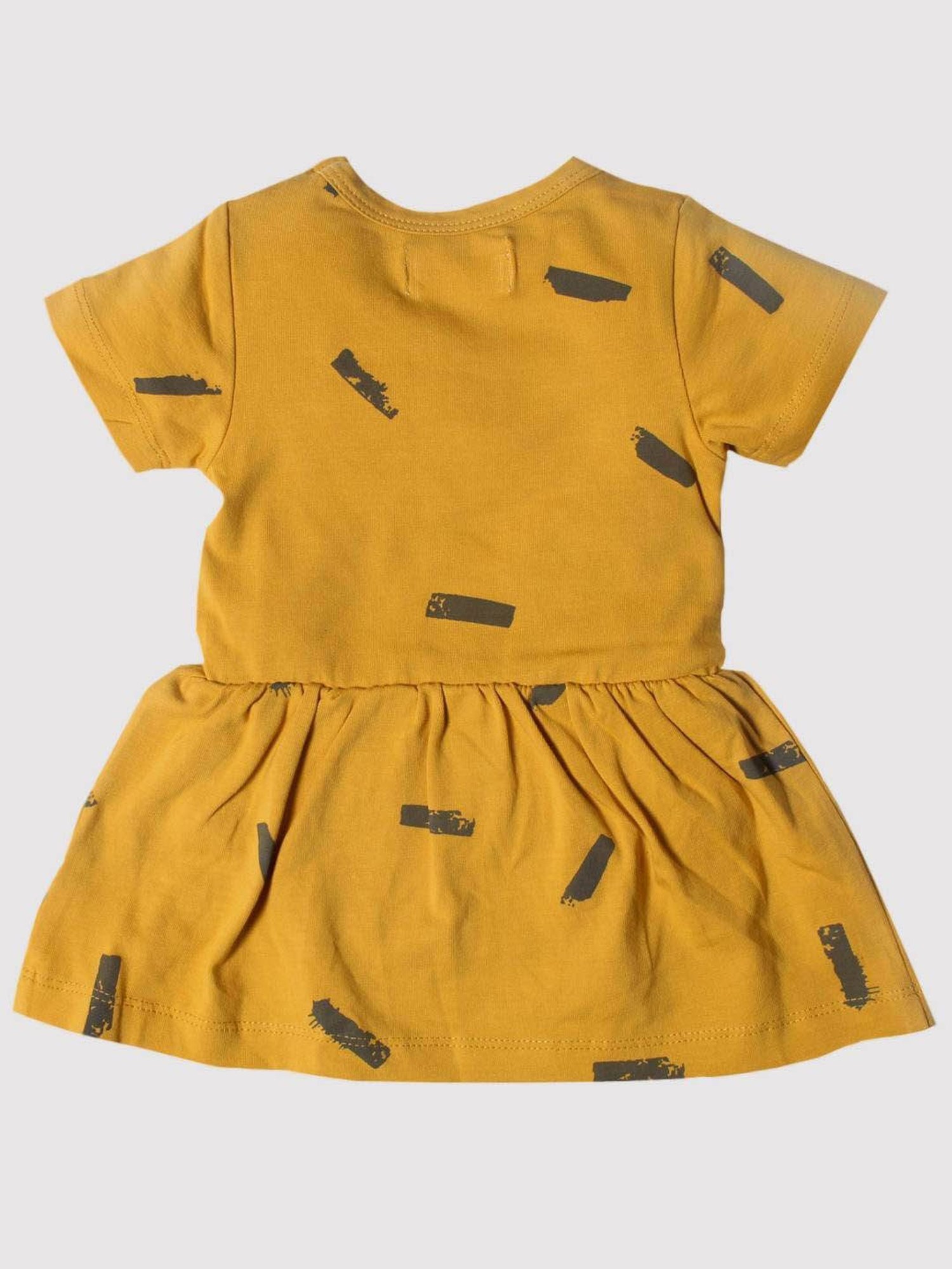 Nino Bambino Kids Yellow Printed Dress