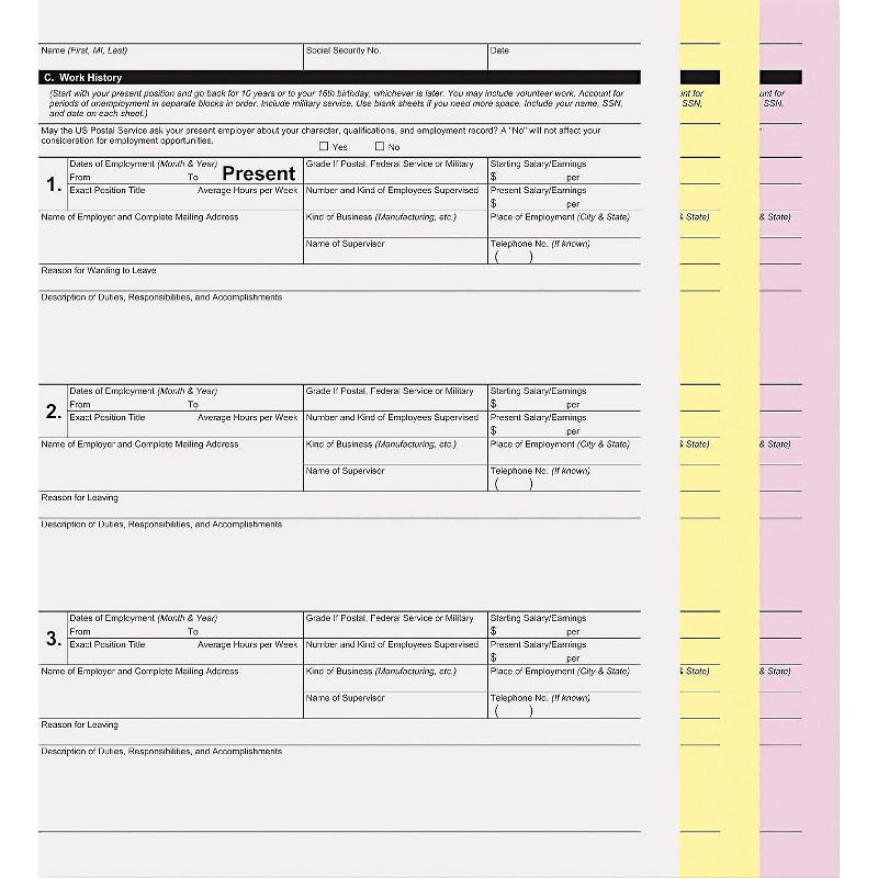 PM Company Digital Carbonless Paper, 8-1/2 x 11, 3-Part PMC59105