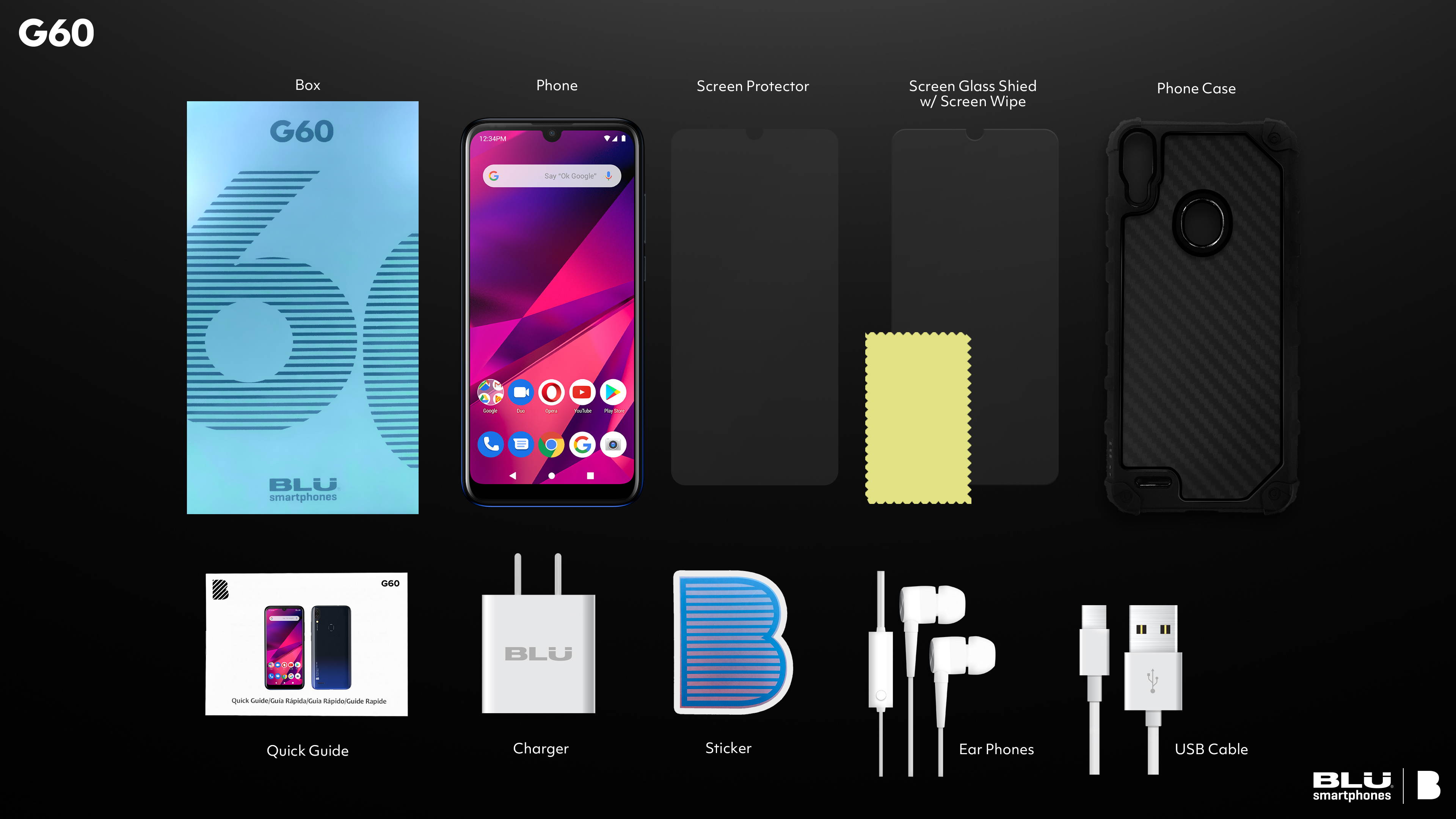 BLU G60 G0271WW 64GB Dual-Sim GSM Unlocked Phone