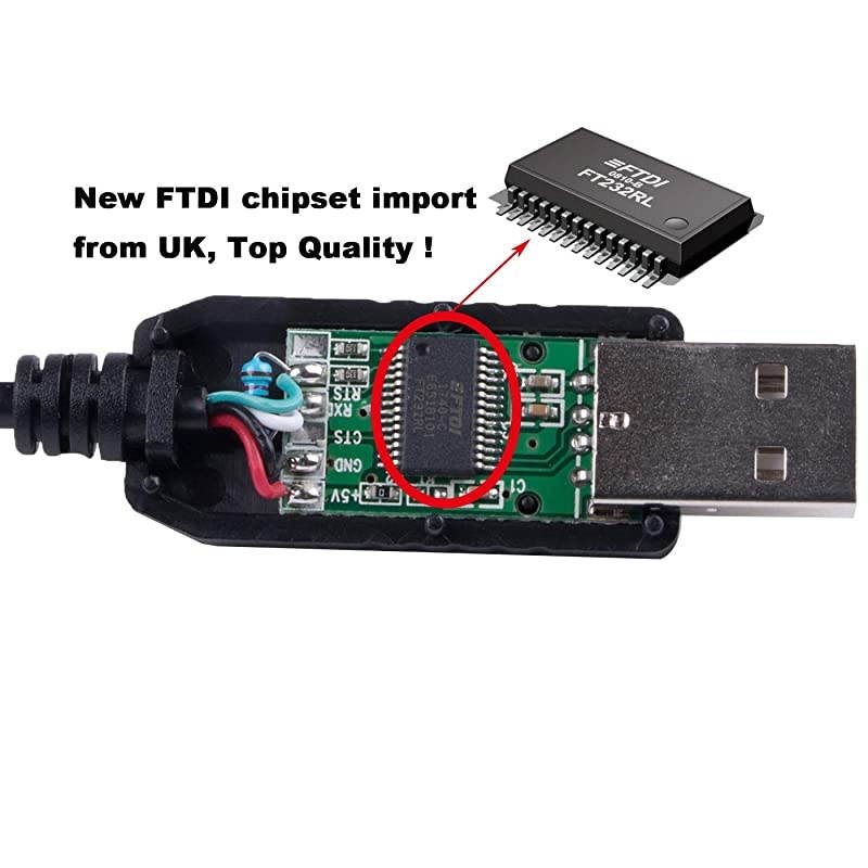to TTL UART 3V3 Serial Cable with FTDI Chip 3.3V TTL to 3.5mm Audio Jack Output Cable Works for PLX SM-AFR, TTL-232R-3V3-AJ