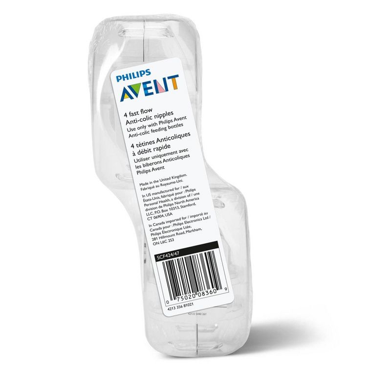 Philips Avent Fast Flow Nipple - 4pk