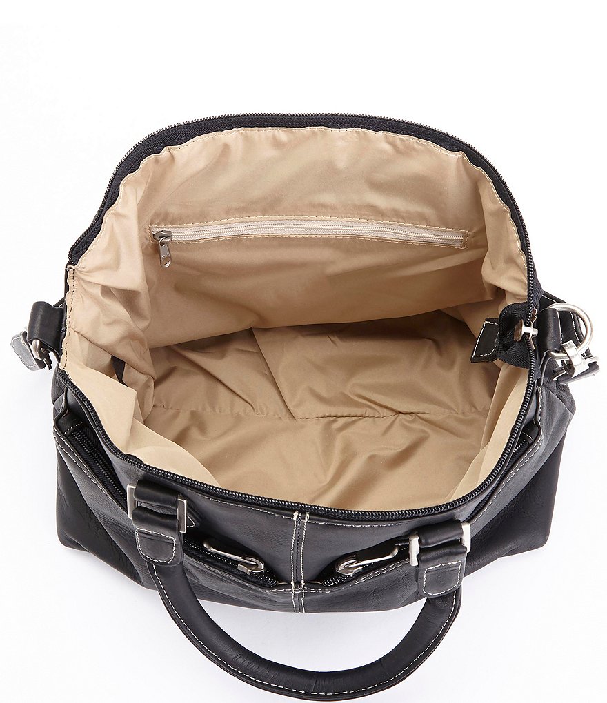 ROYCE New York Leather Luxury Travel Weekender Duffel Bag