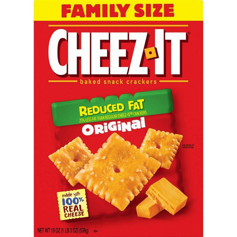 Cheez-It Reduced Fat Original Baked Snack Crackers - 19oz