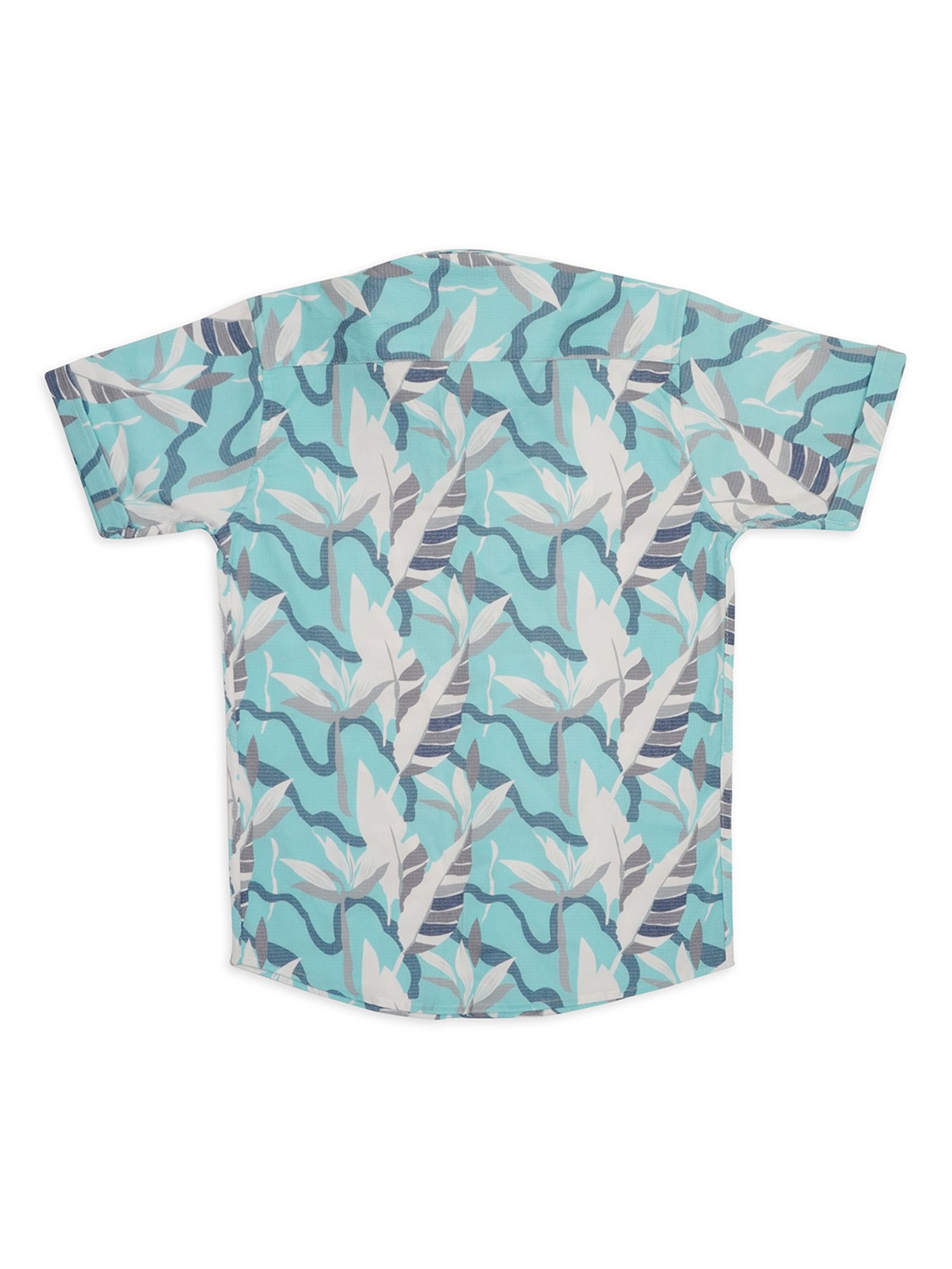 Cavio Kids Blue Printed Shirt