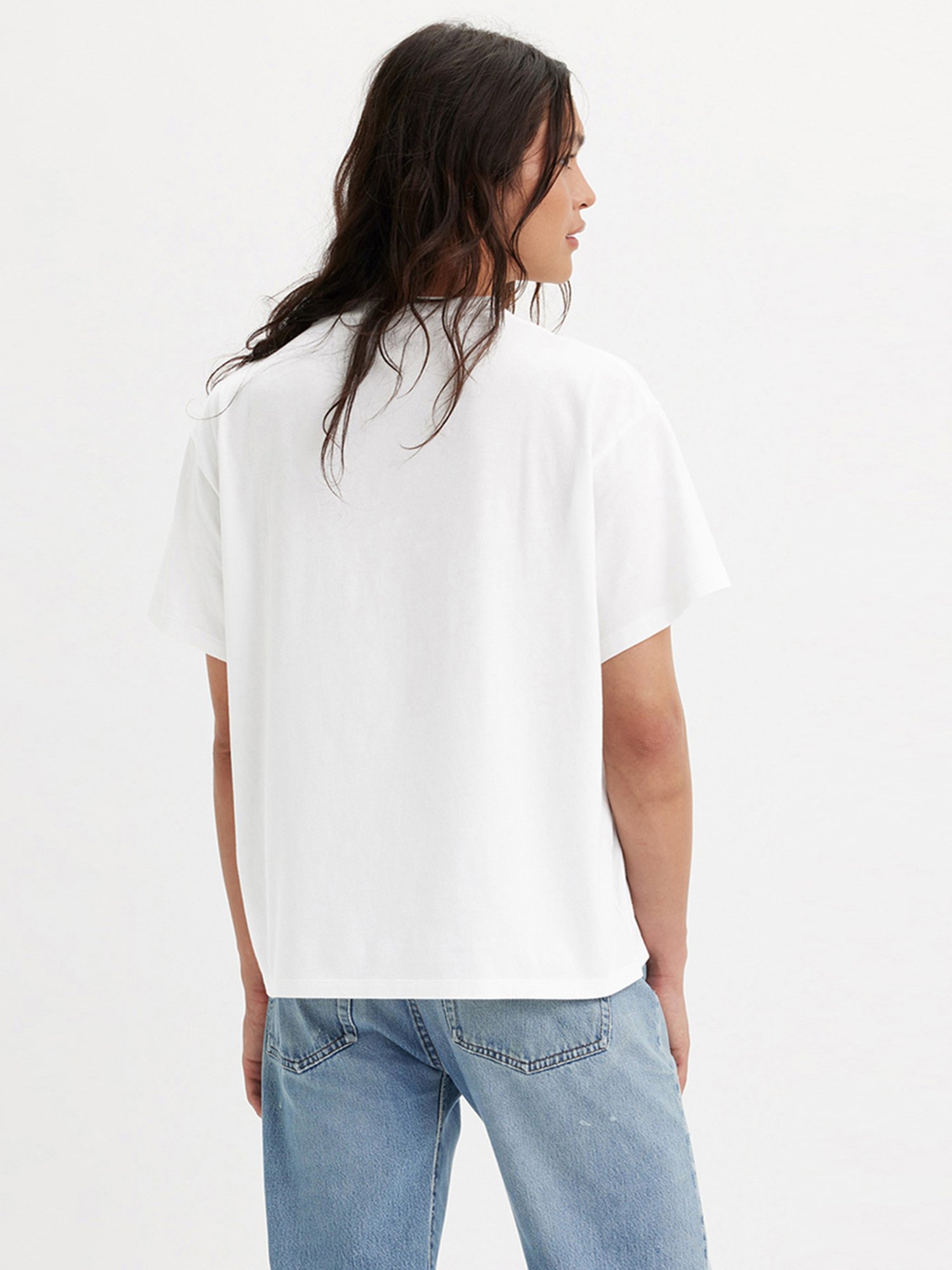 Levi's White Cotton Printed T-Shirt
