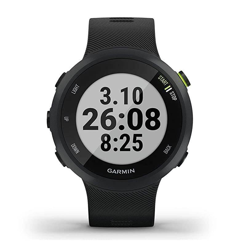 Forerunner 45 GPS Running Watch Runners Bundle | Includes Water Bottle, Portable Charger & Screen Protectors | Heart Rate Watch | Pace, Distance, Stress Tracking | Lava Red, 010-02156-06