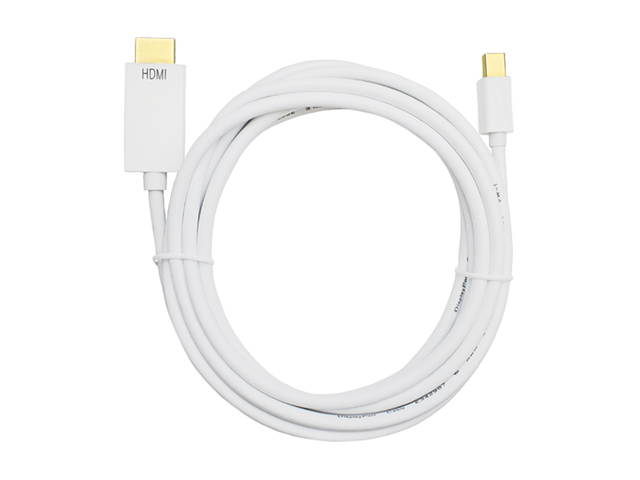 DAT 5686D 10 ft. Mini Display Port to HDMI Cable - White