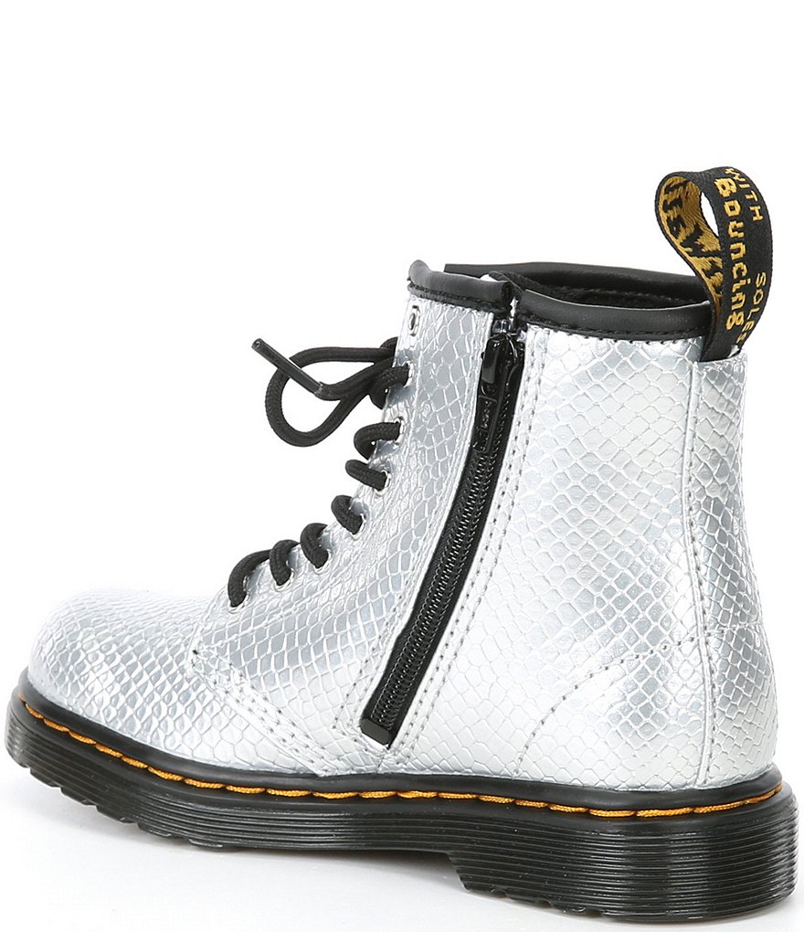 Dr. Martens Girls' 1460 Reptile Embossed Boots (Toddler)