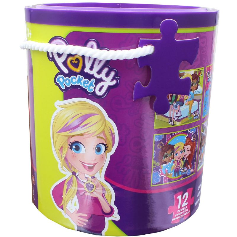 TCG Toys Polly Pocket Jigsaw Puzzle 12 Pack |  24, 48, & 100 Pieces