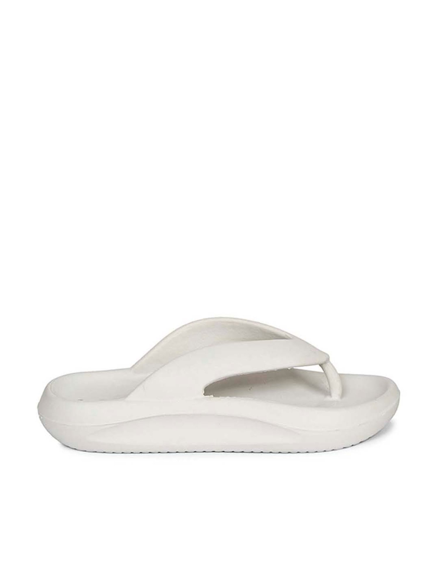 Mozafia Women's Grey Flip Flops