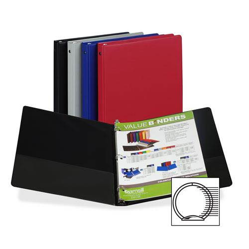 Samsill Corporation SAM11308 3-Ring Binder- w-Pckts- Vinyl- 200 SH Cap.- 1in.- Purple