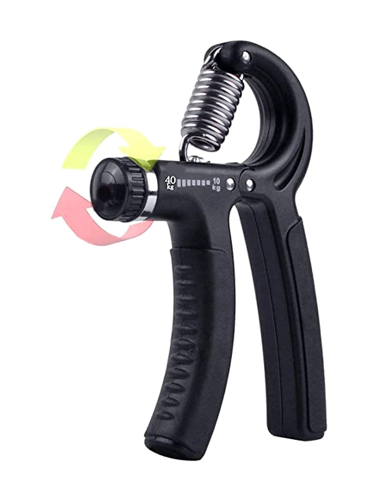 Generic R Shape Hand Exerciser Grip Strengthener, Adjustable 10Kg to 40Kg (Multicolor)