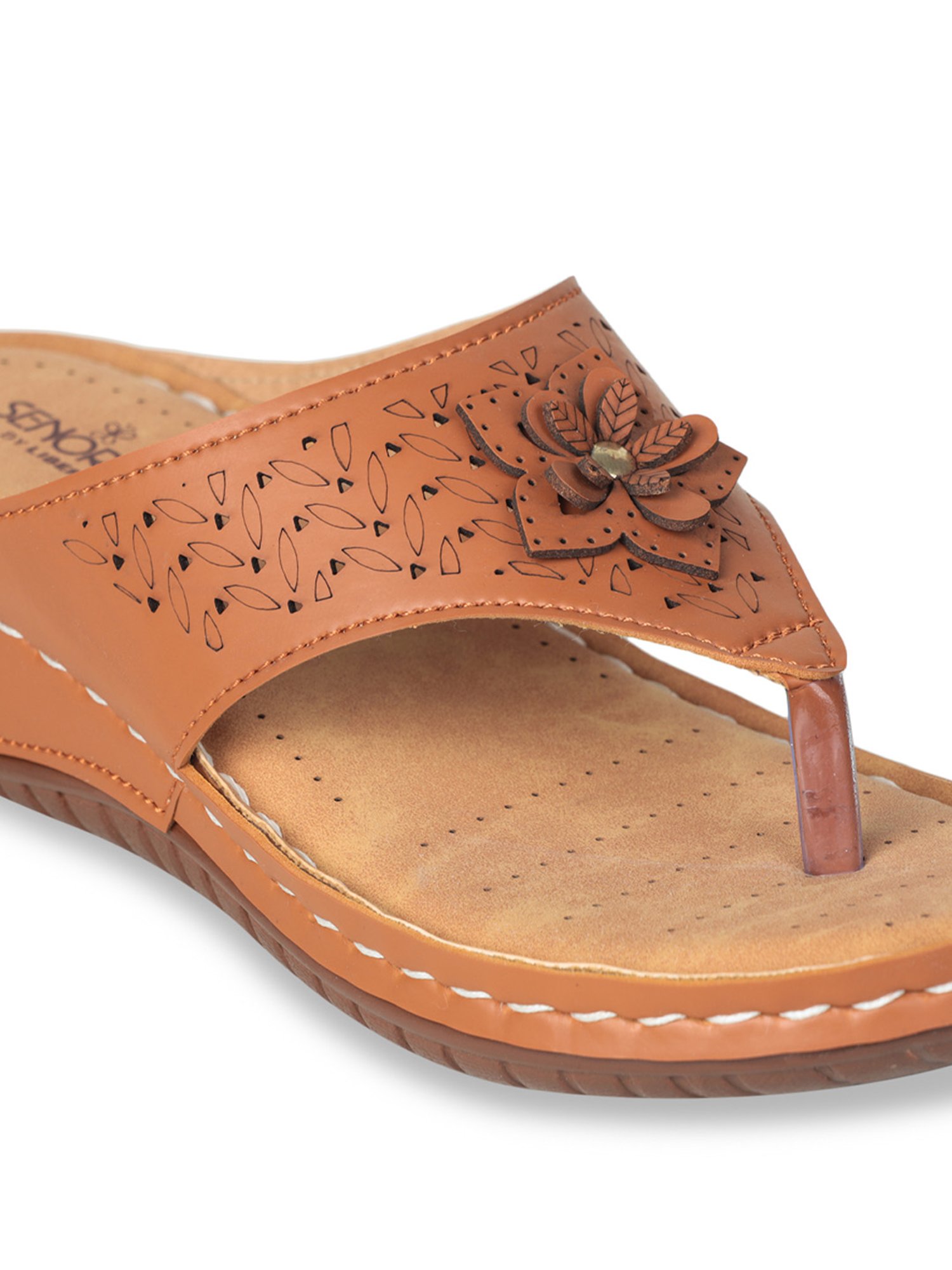 Senorita by Liberty Women's Tan Thong Wedges