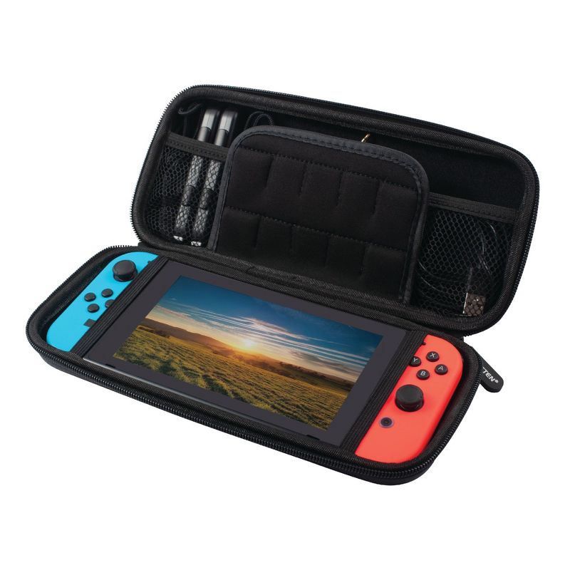 Insten Carry Case for Nintendo Switch - Portable Hard Shell Travel Pouch for Console & Accessories, Pink