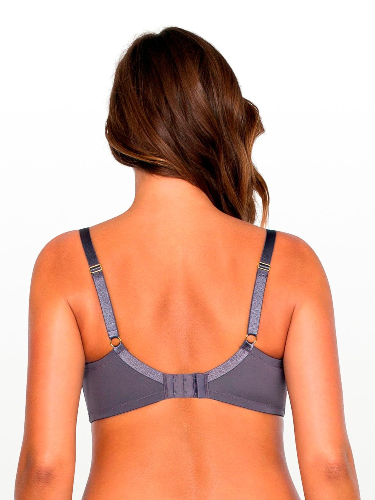 PARFAIT Pewter & European Nude Under Wired Padded Plunge Bra