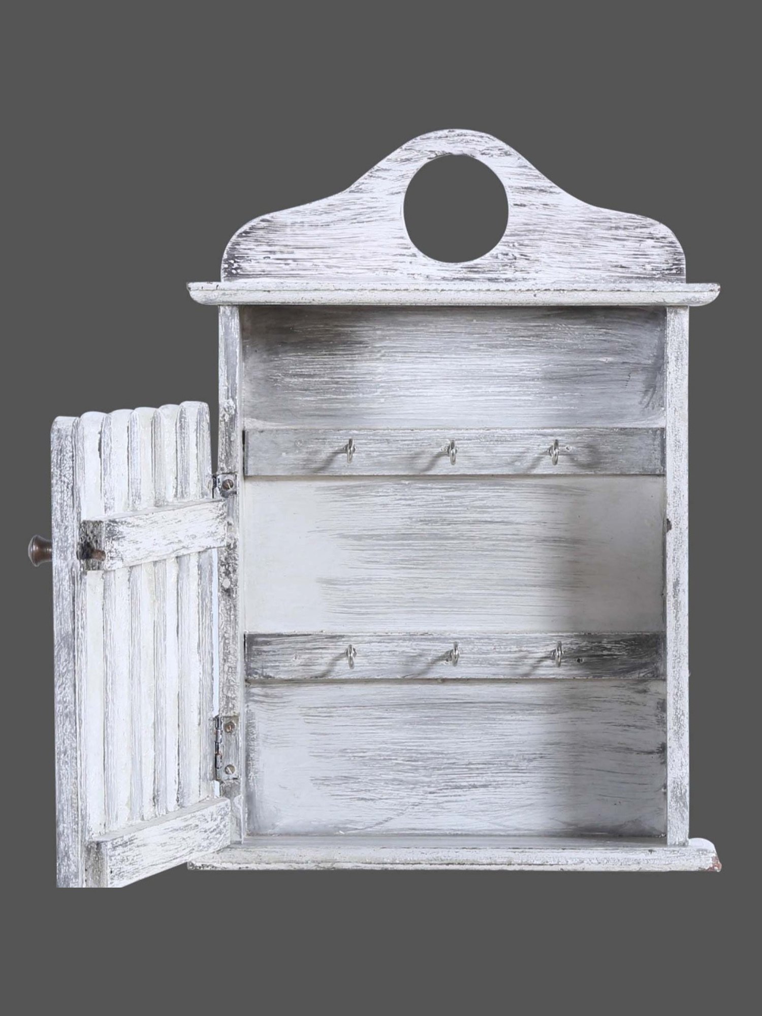 Art Street Black Mdf Jharokha Jali Square Hanging Ornaments Wall Art - Set of 4