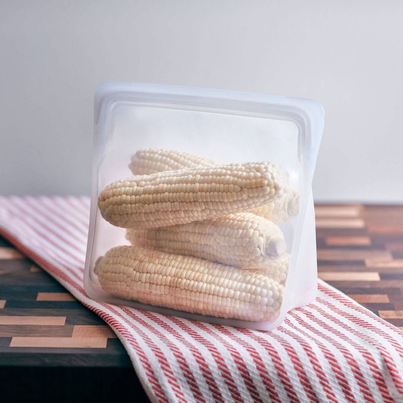 stasher Reusable Food Storage Mega Stand Up Bag - Clear