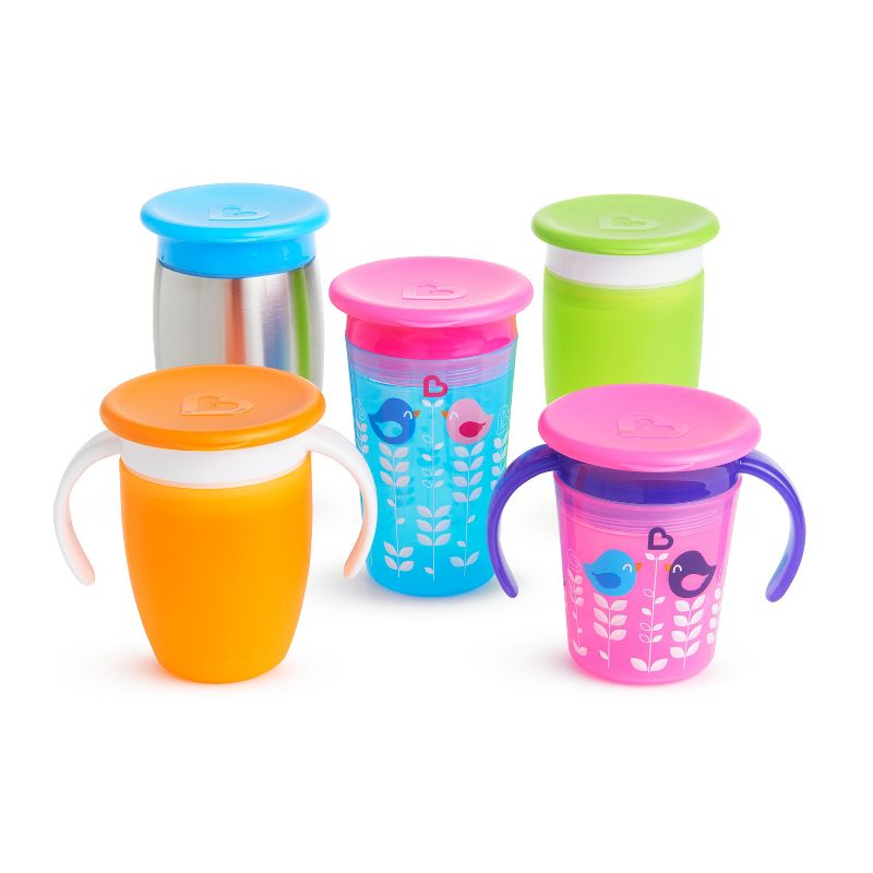 Munchkin 4pk Miracle 360 Toddler Cup Snap-on Lids