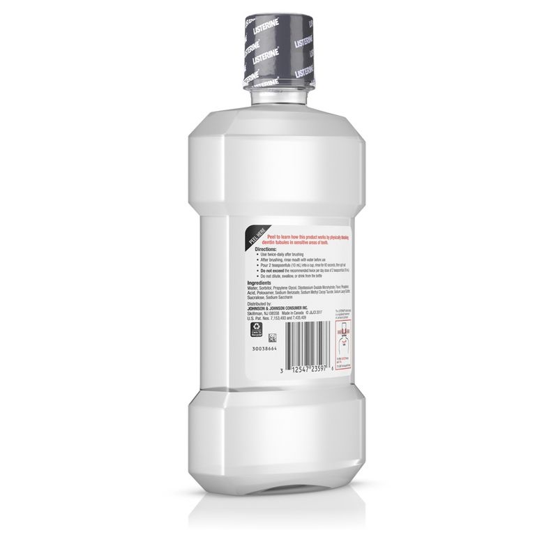 Listerine Sensitivity Alcohol-Free Mouthwash in Fresh Mint - 500 ml