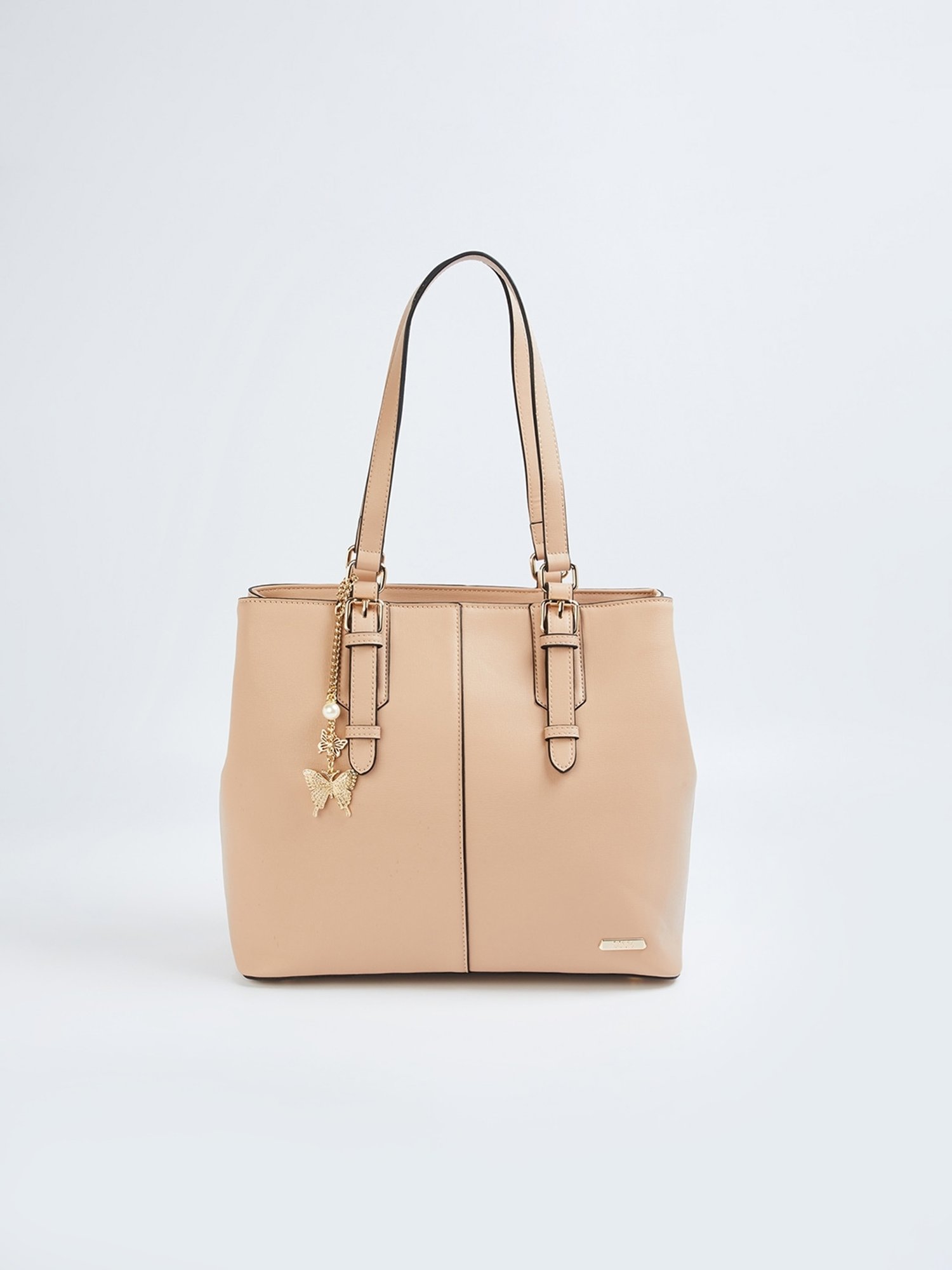 Code by Lifestyle Pink Solid Shoulder Handbag
