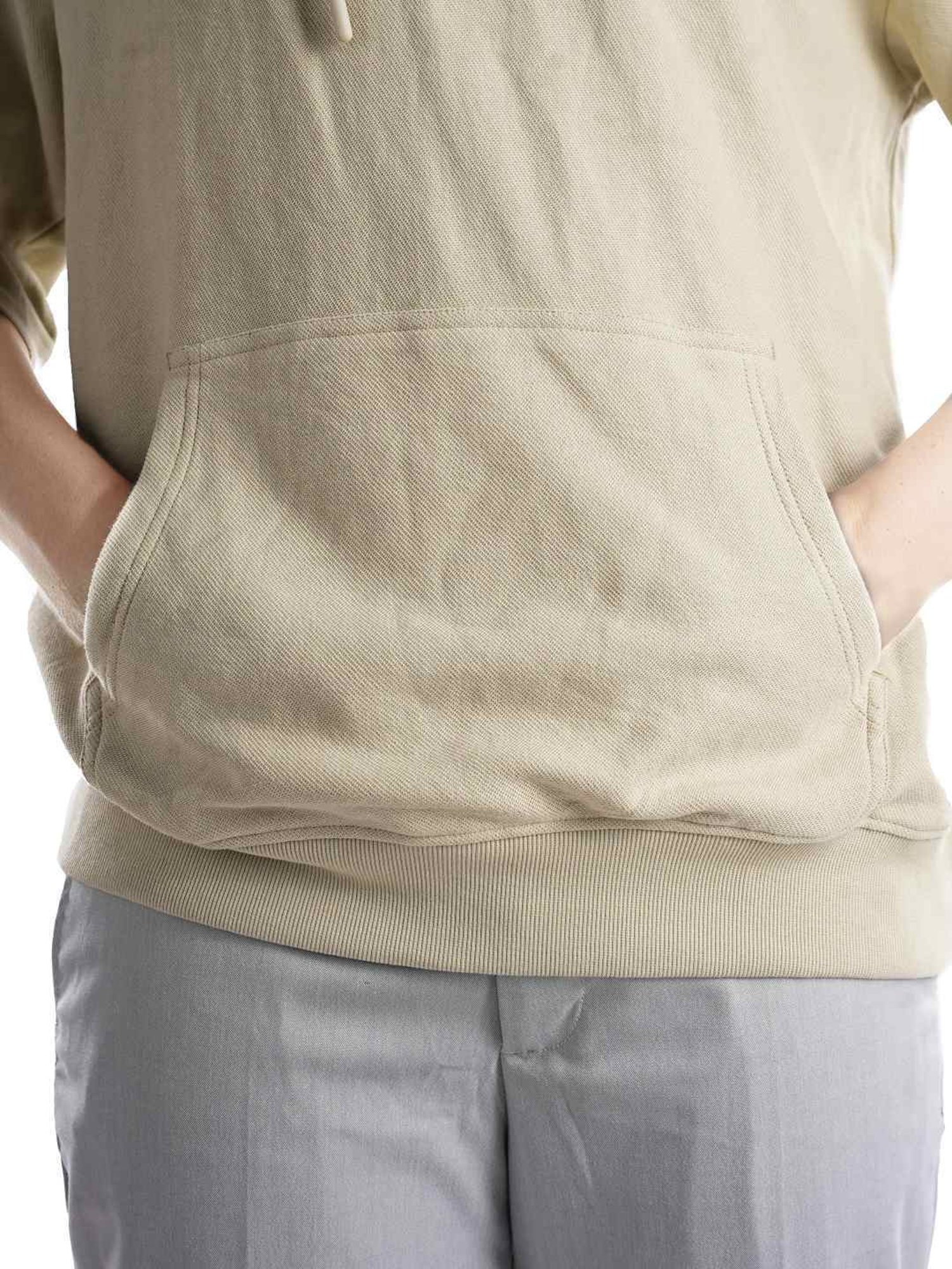 Celio* Light Olive Regular Fit Hooded Sweatshirt