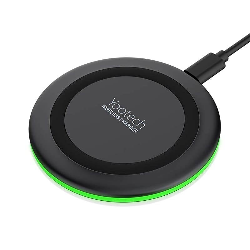 Wireless ChargerQiCertified 10W Max Fast Wireless Charging Pad Compatible with iPhone 1111 Pro11 Pro MaxXS MAXXRXSX8 Samsung Galaxy Note 10S10S9S8 AirPods ProNo AC Adapter