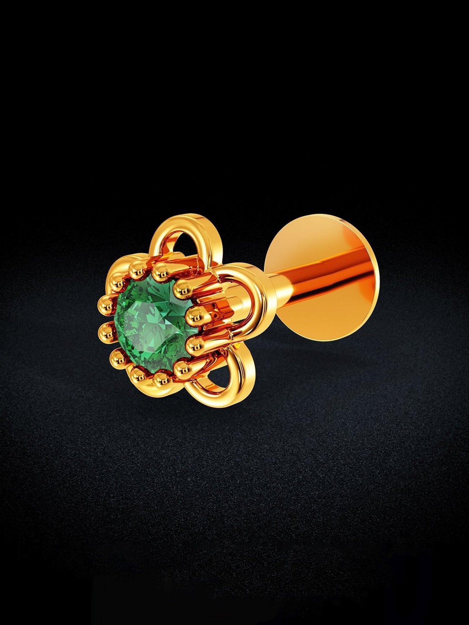 Joyalukkas 22k Blossomized Gold Nosepin for Women