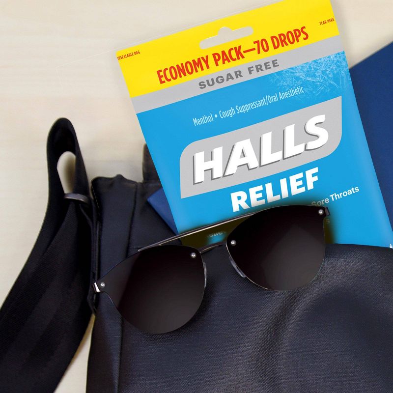Halls Sugar Free Cough Drops - Mountain Menthol - 70ct